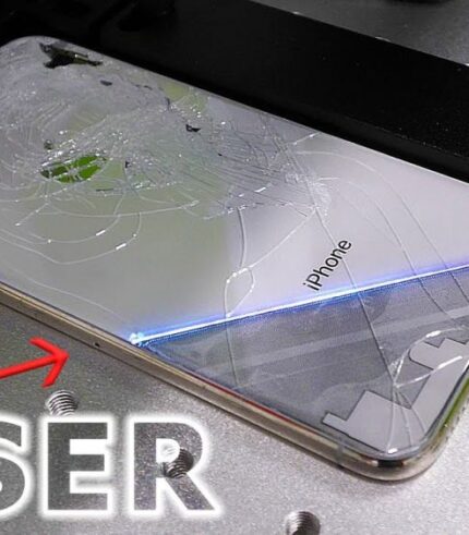 lasersko skidanje ledja na mobilnom